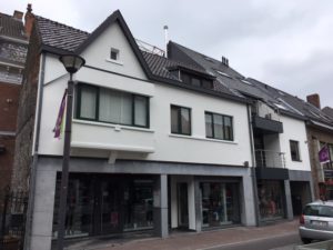 buitengevel geschilderd Zele